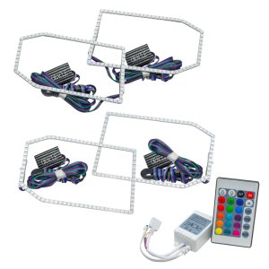 Chevrolet Silverado Headlight Halo Kit - ORACLE Lighting - ColorSHIFT Non-Projector Style - `14-`15